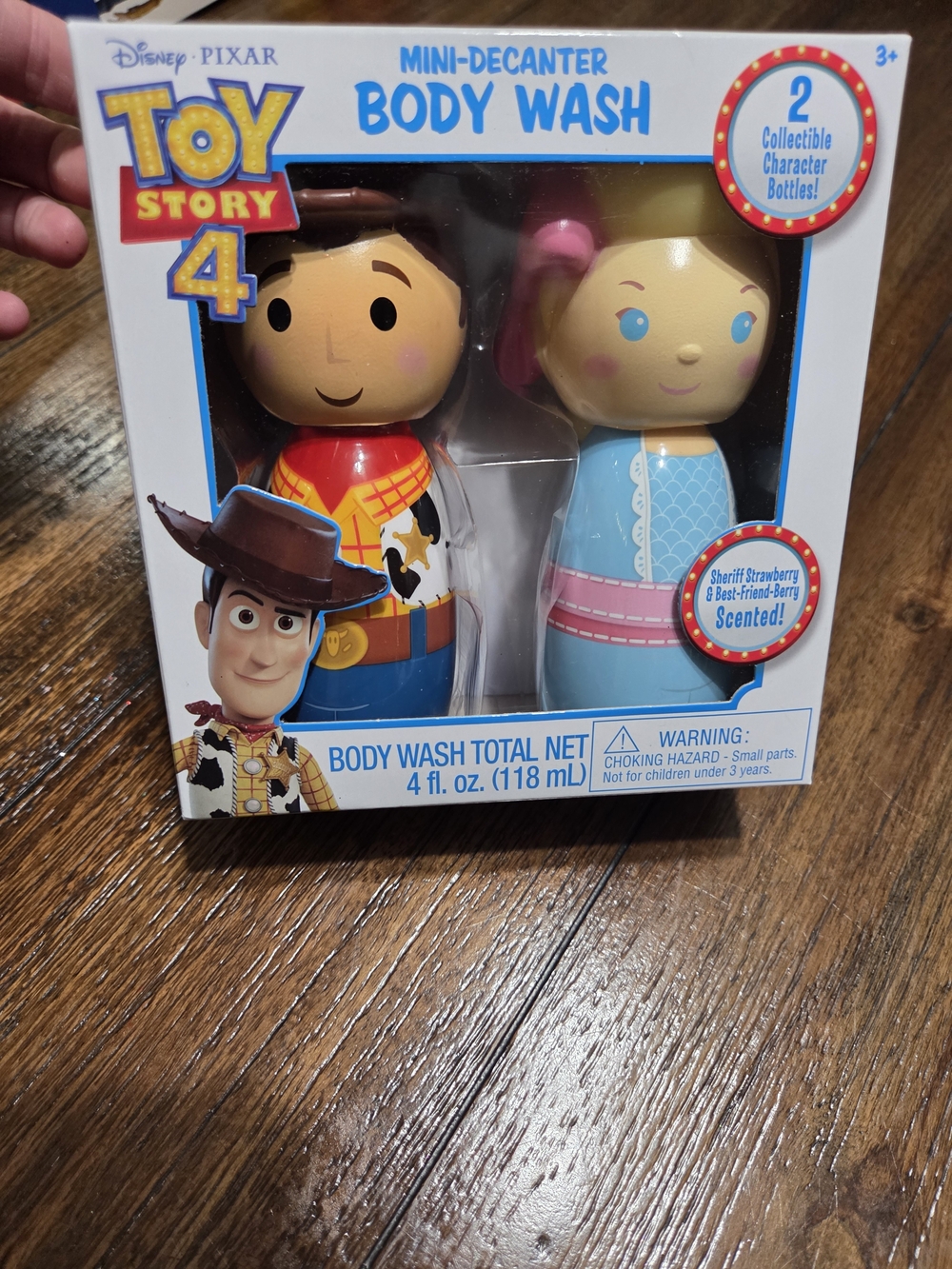 Disney Toy Story 4 Woody & Bo Peep Mini-Decanter Body Wash - Red, Blue, Pink
